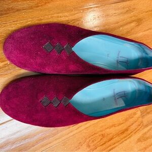Thierry Rabotin Burgundy Flats Size 40